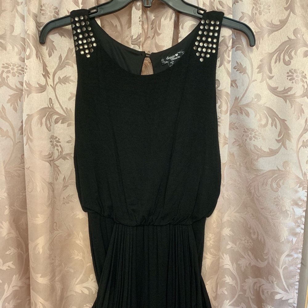 Black studded dress